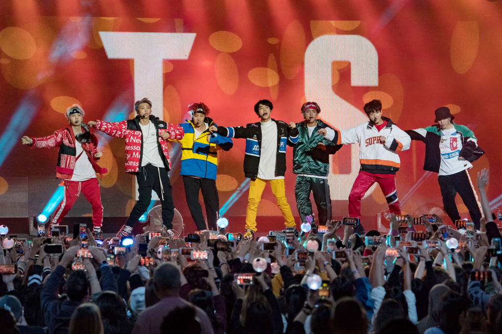 Korean K-pop band 'BTS'