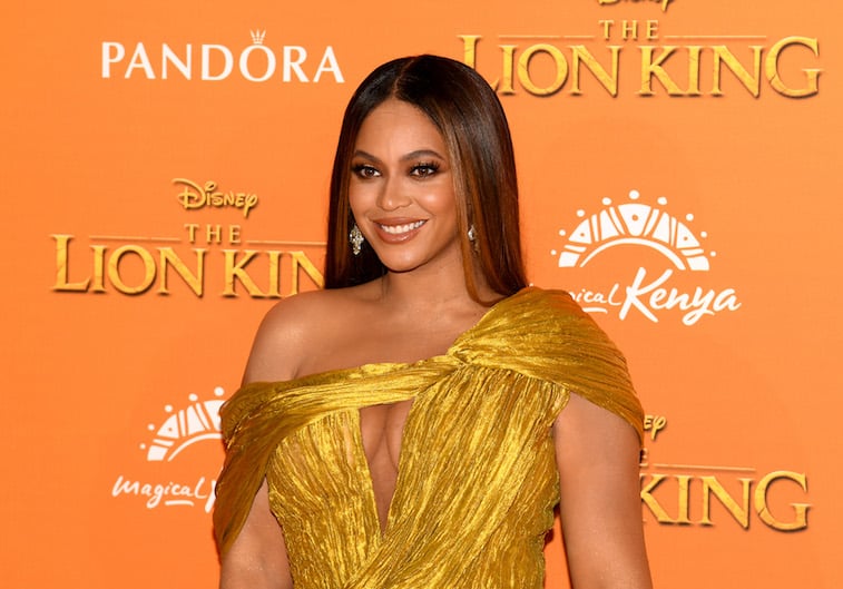 Beyonce at The Lion King premiere