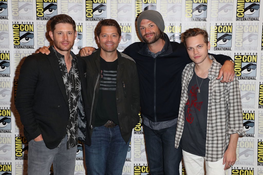 Jensen Ackles, Misha Collins, Jared Padalecki and Alexander Calvert from 'Supernatural'