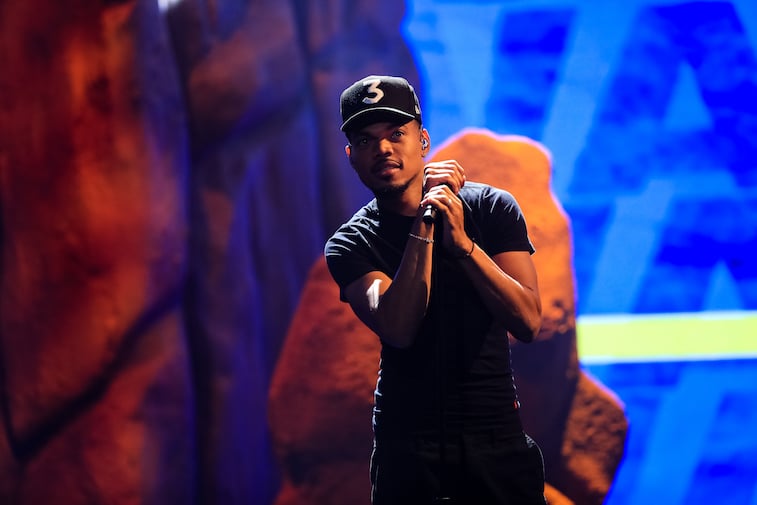 Chance the Rapper performs onstage