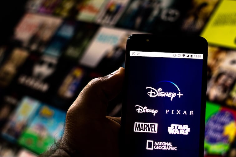 The Disney+ app shown on a mobile phone screen