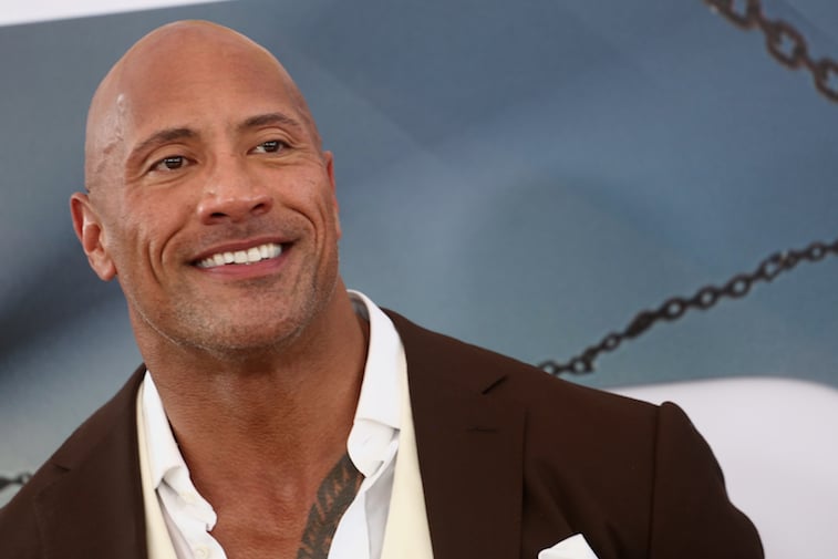 Dwayne Johnson on the red carpet