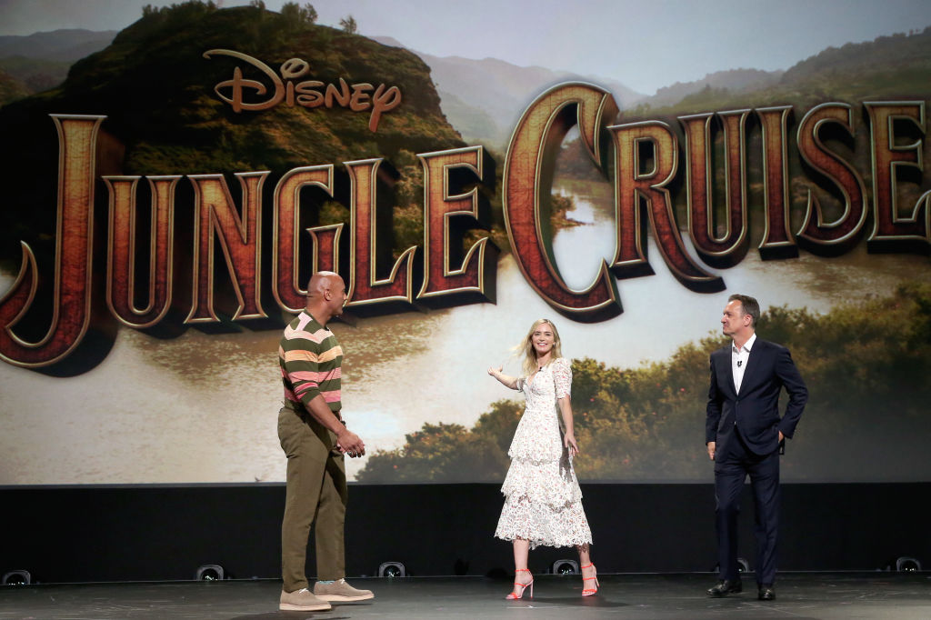 Dwayne Johnson and Emily Blunt, and Sean Bailey