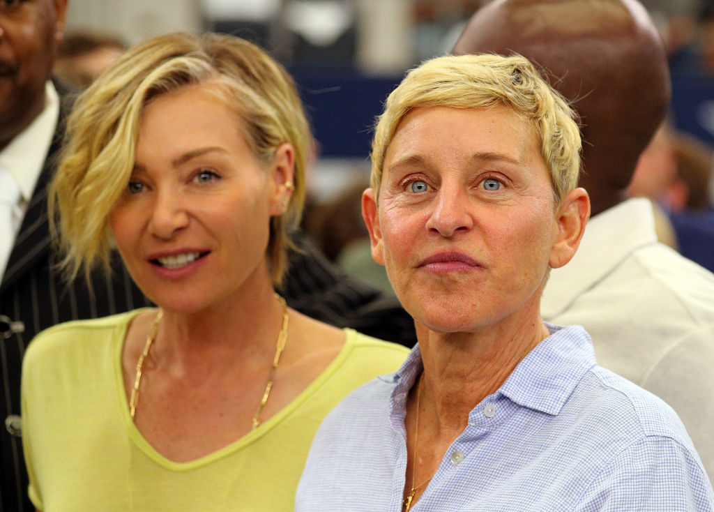 Portia de Rossi and Ellen DeGeneres