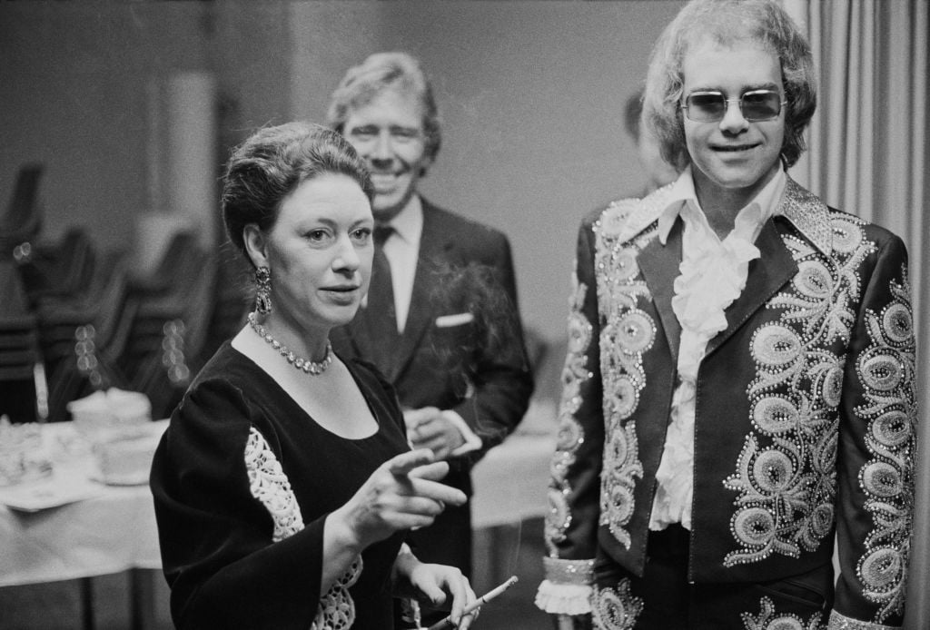 Elton John and Princess Margaret