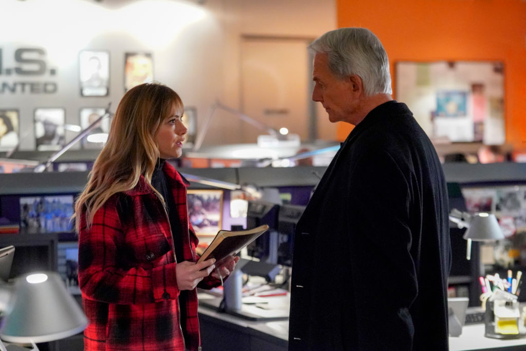 Emily Wickersham and Mark Harmon | Monty Brinton/CBS via Getty Images