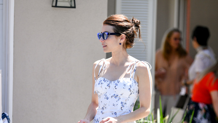 Emma Roberts walking in LA