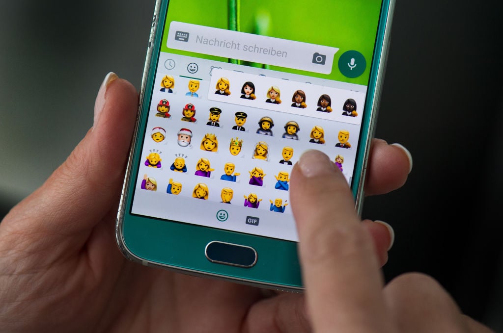 Emojis used to convey a message