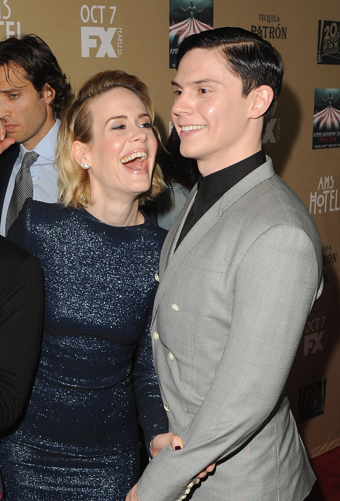 American Horror Story actors Sarah Paulson and Evan Peters