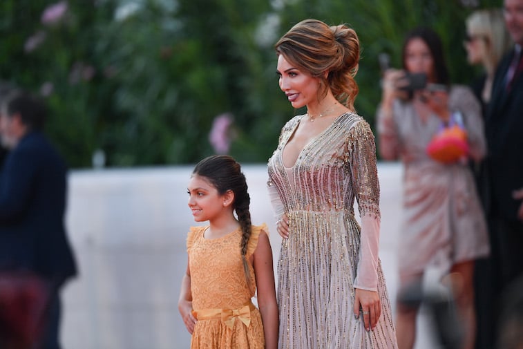 Farrah Abraham poses for a photo with her daughter