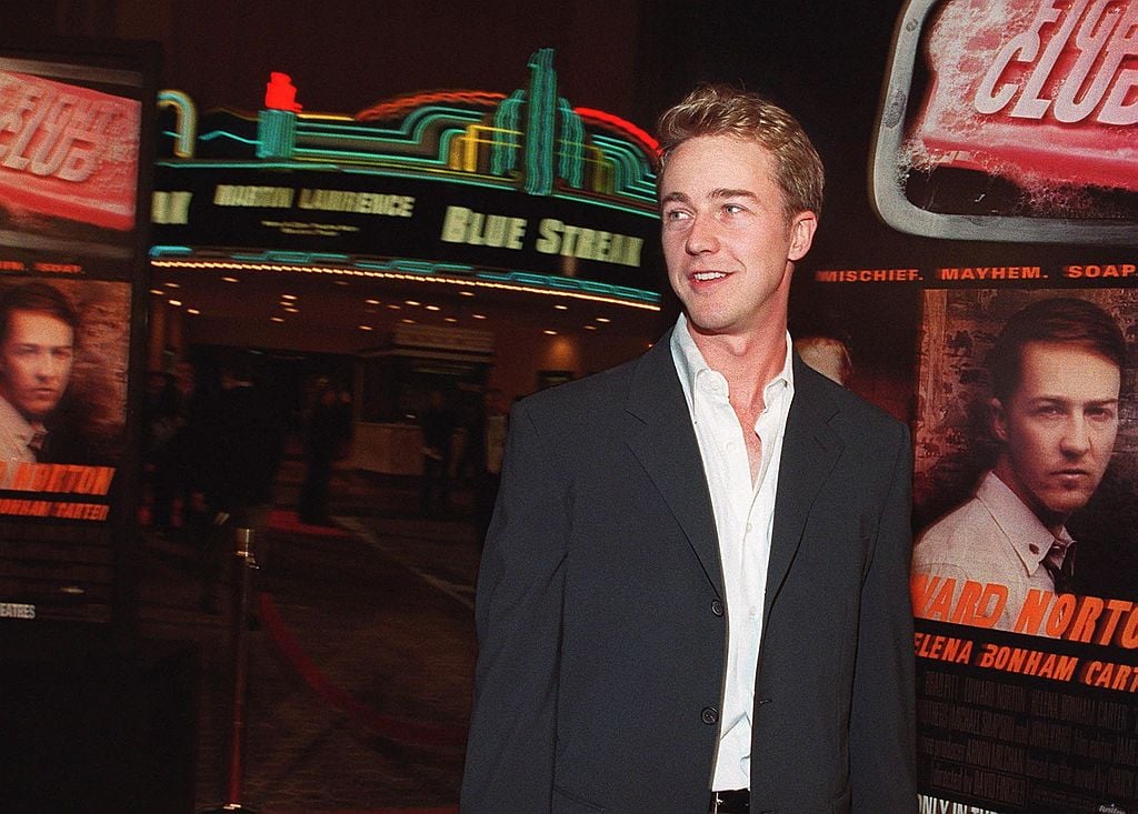 Edward Norton at the Fight Club premiere