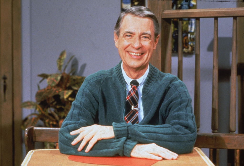 Fred Rogers of the television series 'Mister Rogers' Neighborhood'
