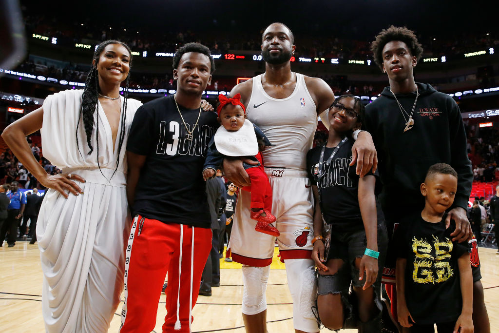 Gabrielle Union and Dwayne Wade's family