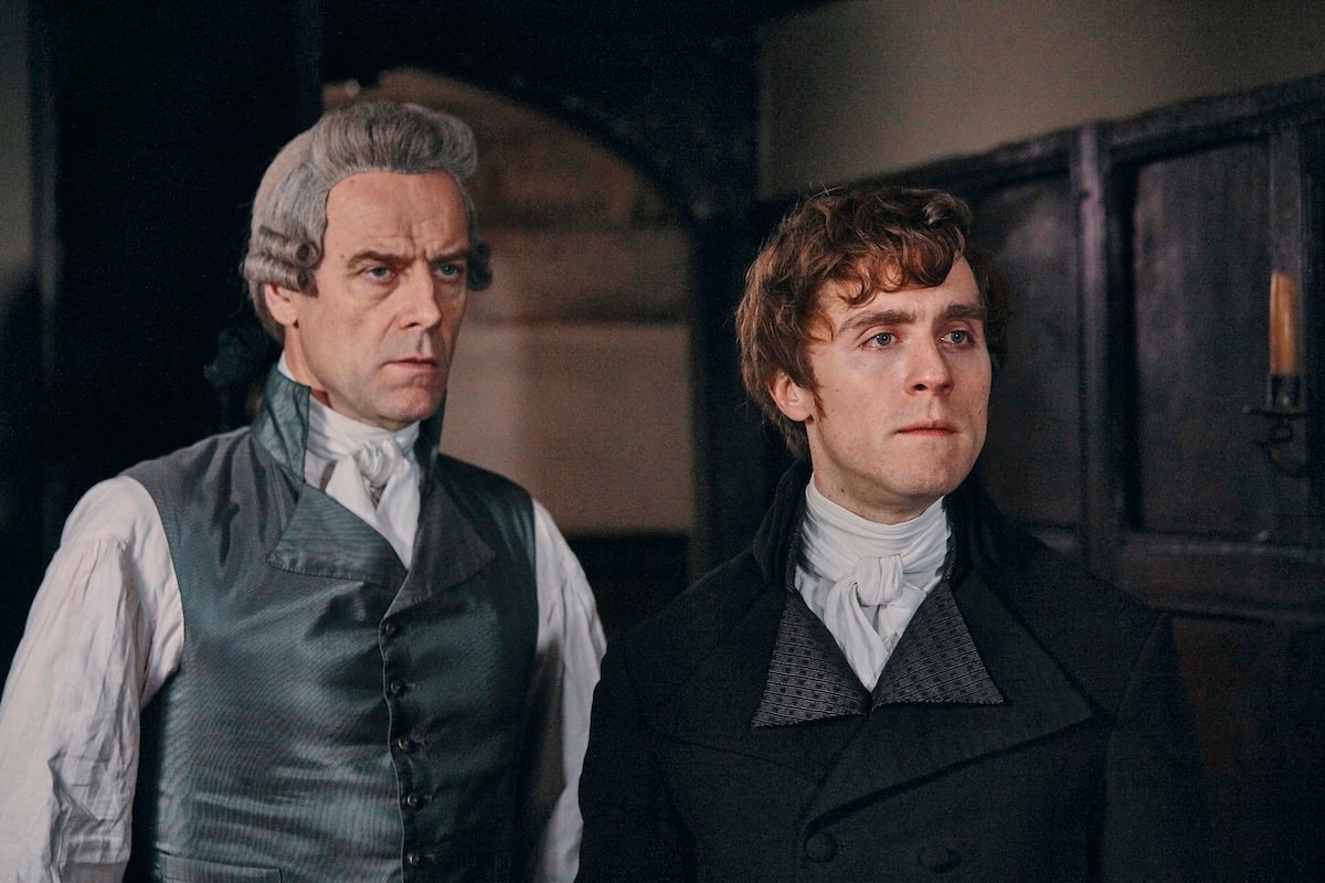 Pip Torrens and Jack Farthing in Poldark