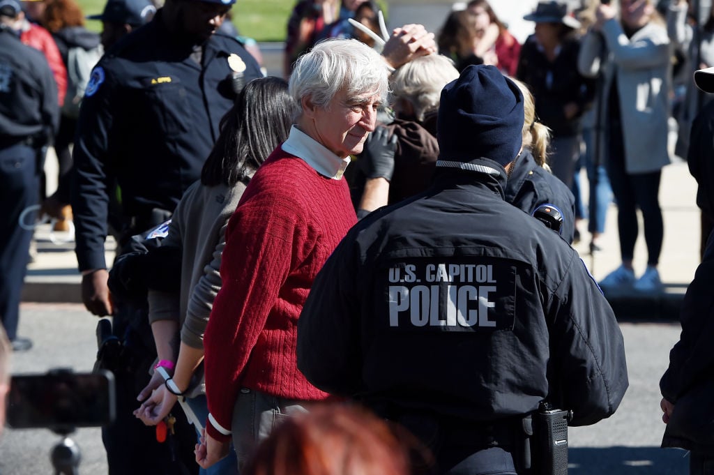 Sam Waterston arrested in climate change protest