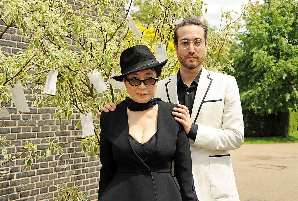 Sean Lennon with his mother Yoko Ono
