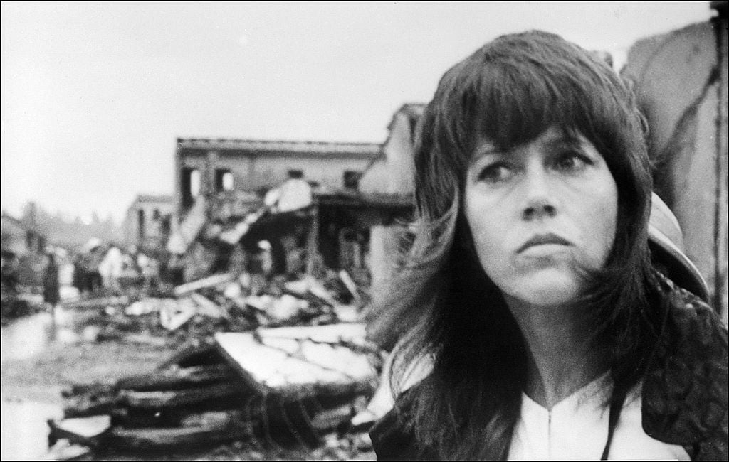 Jane Fonda protesting in Hanoi, Vietnam in 1972