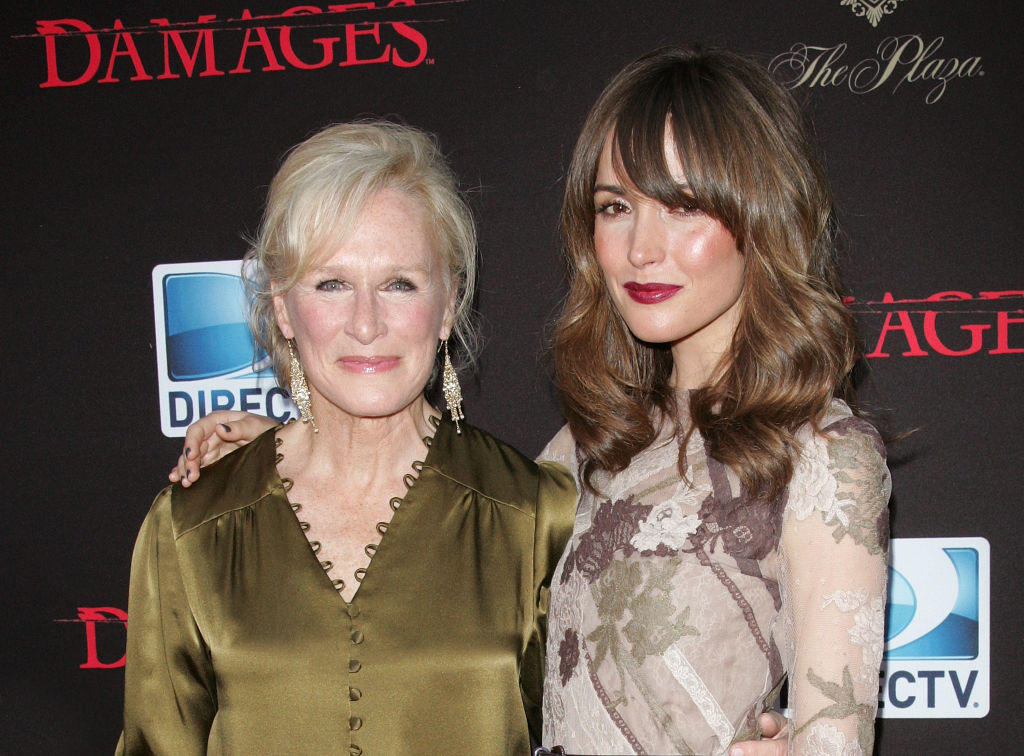 Glenn Close and Rose Byrne at 'Damages' Season 4 premiere