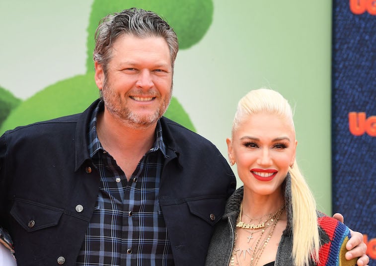 Gwen Stefani and Blake Shelton on the red carpet