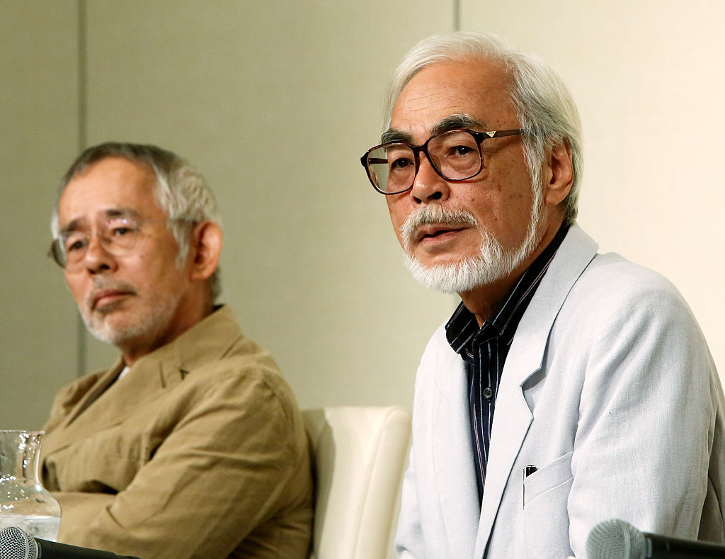 Toshio Suzuki and Hayao Miyazaki from Studio Ghibli
