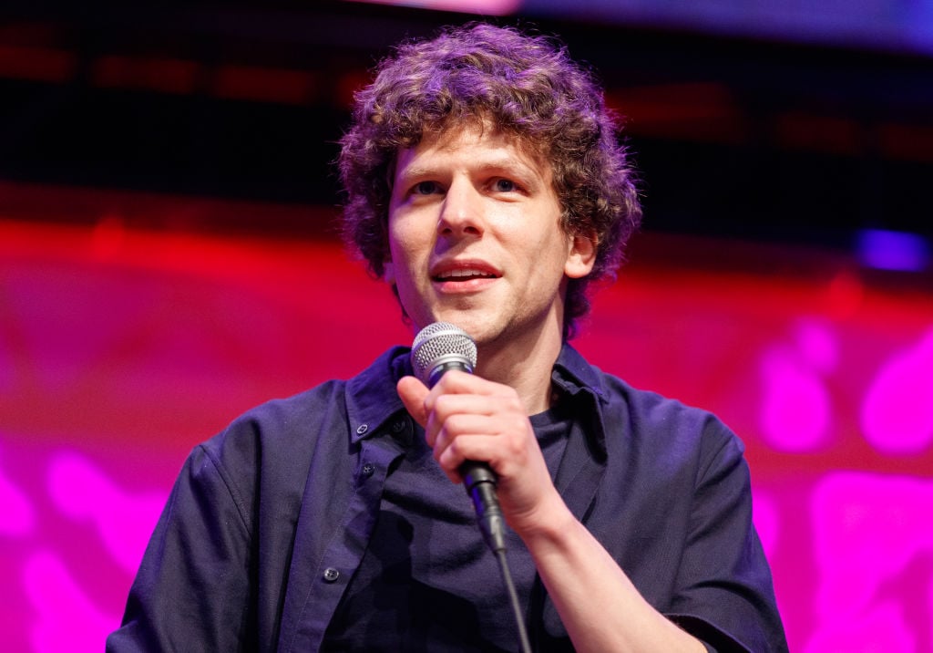 Jesse Eisenberg on stage