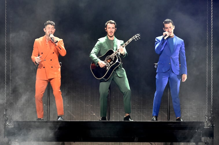 The Jonas Brothers perform onstage