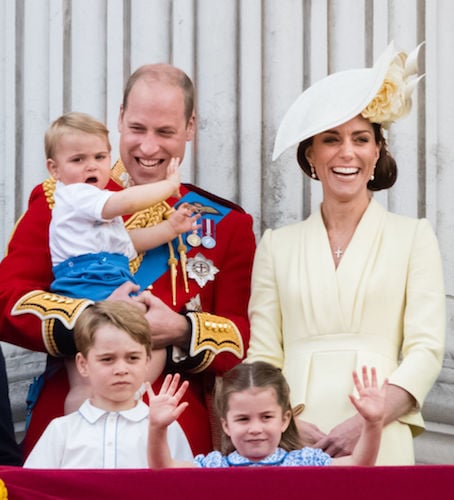 Prince William and Kate Middleton with Prince George, Princess Charlotte, and Prince Louis