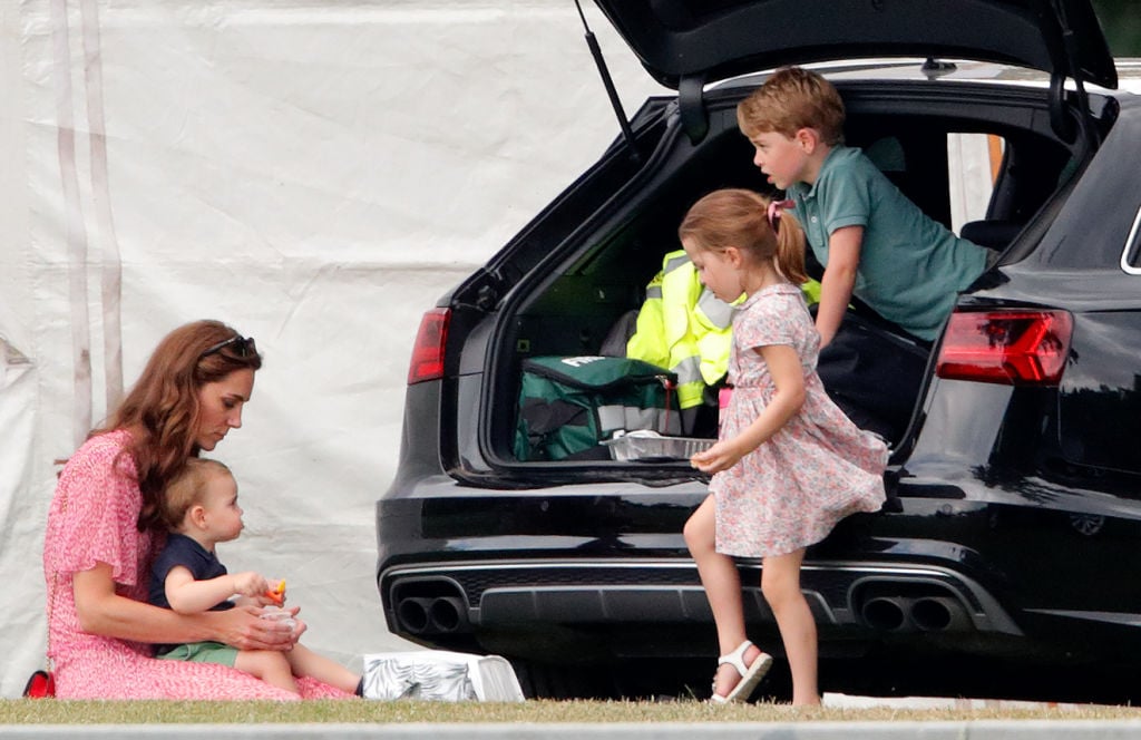 Kate Middleton with Prince George, Princess Charlotte, and Prince Louis
