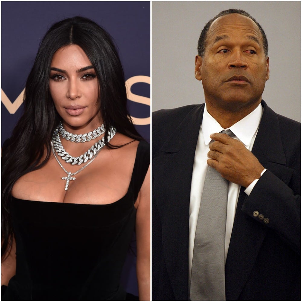 (L): Kim Kardashian West, (R): O.J. Simpson