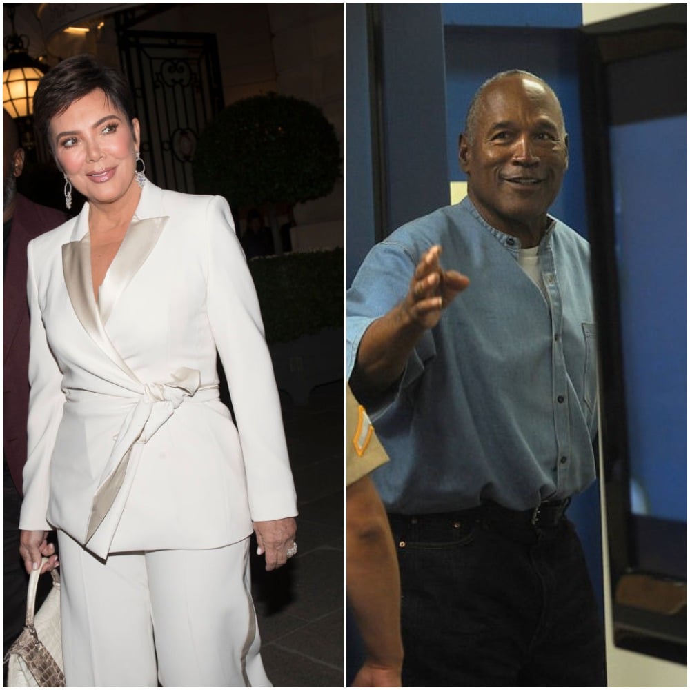 (L) Kris Jenner, (R) O.J. Simpson