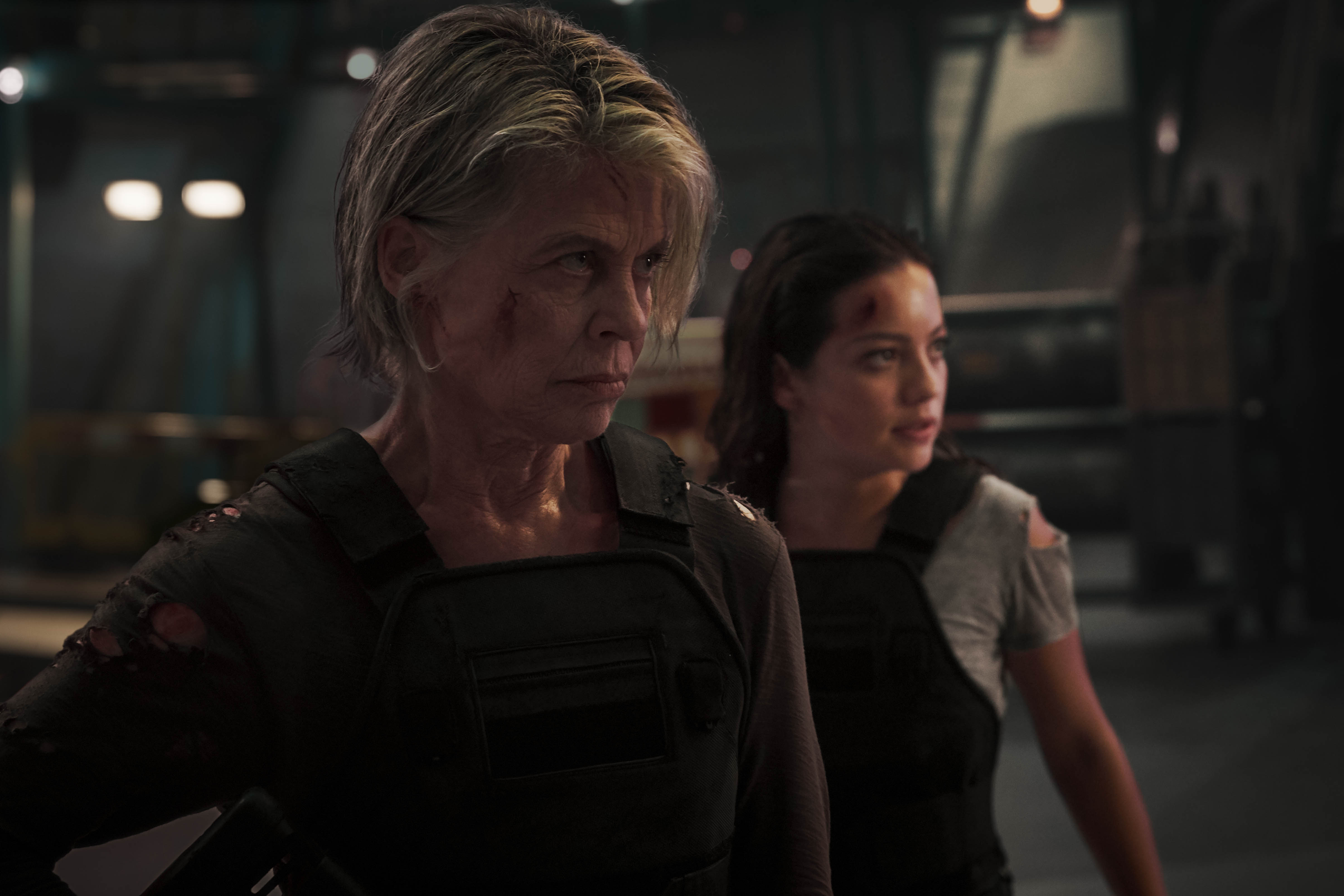 Linda Hamilton and Natalia Reyes