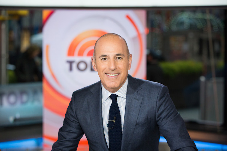 Matt Lauer hosting the Today show