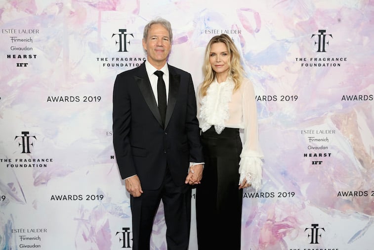 Michelle Pfeiffer and David E. Kelley on the red carpet