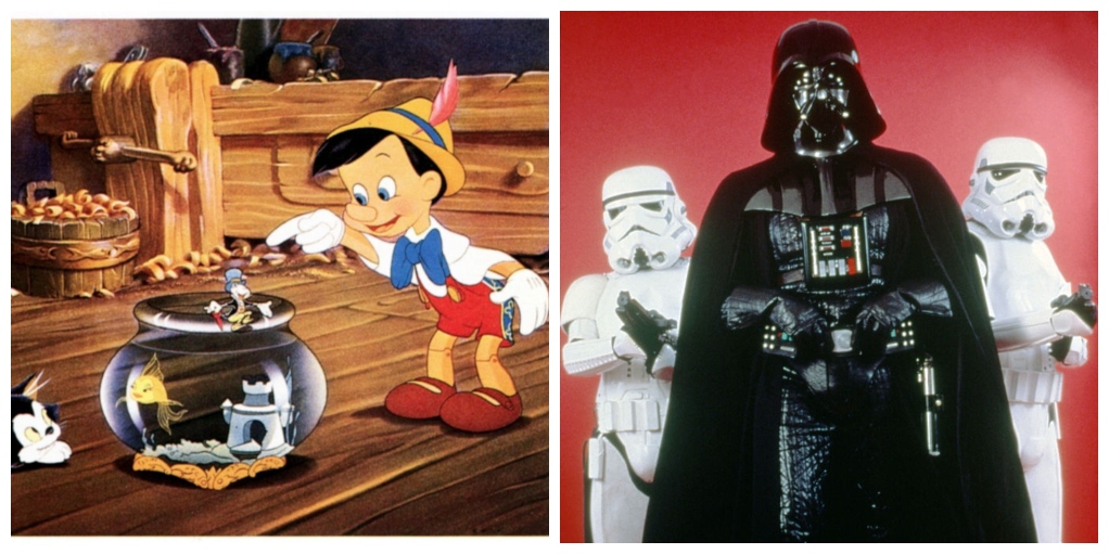 Pinocchio and Darth Vader