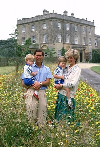 Prince Charles, Princess Diana, Prince William, and Prince Harry
