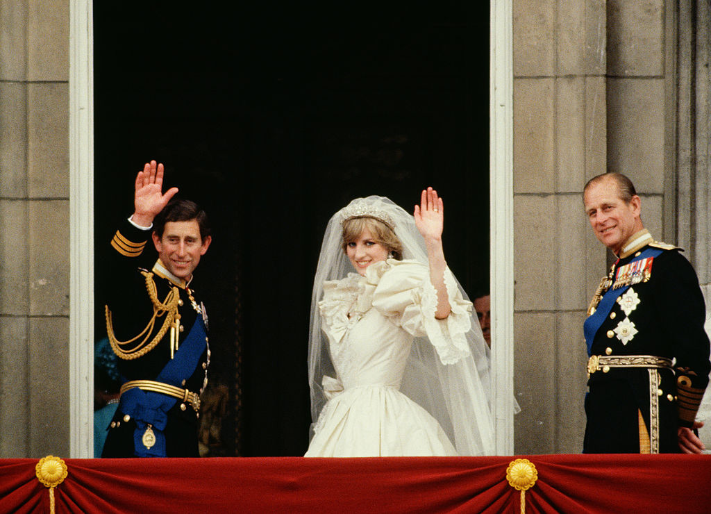 Prince Charles and Princess Diana at their wedding