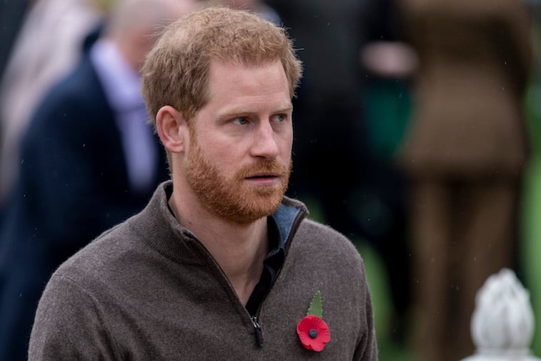 Prince Harry photographed at a royal event