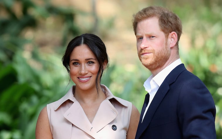 Prince Harry and Meghan Markle on their tour in Africa