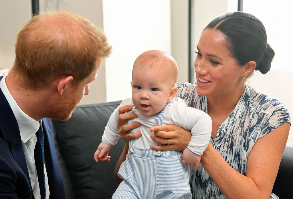 Prince Harry, Meghan Markle, and Archie Mountbatten-Windsor on a royal tour