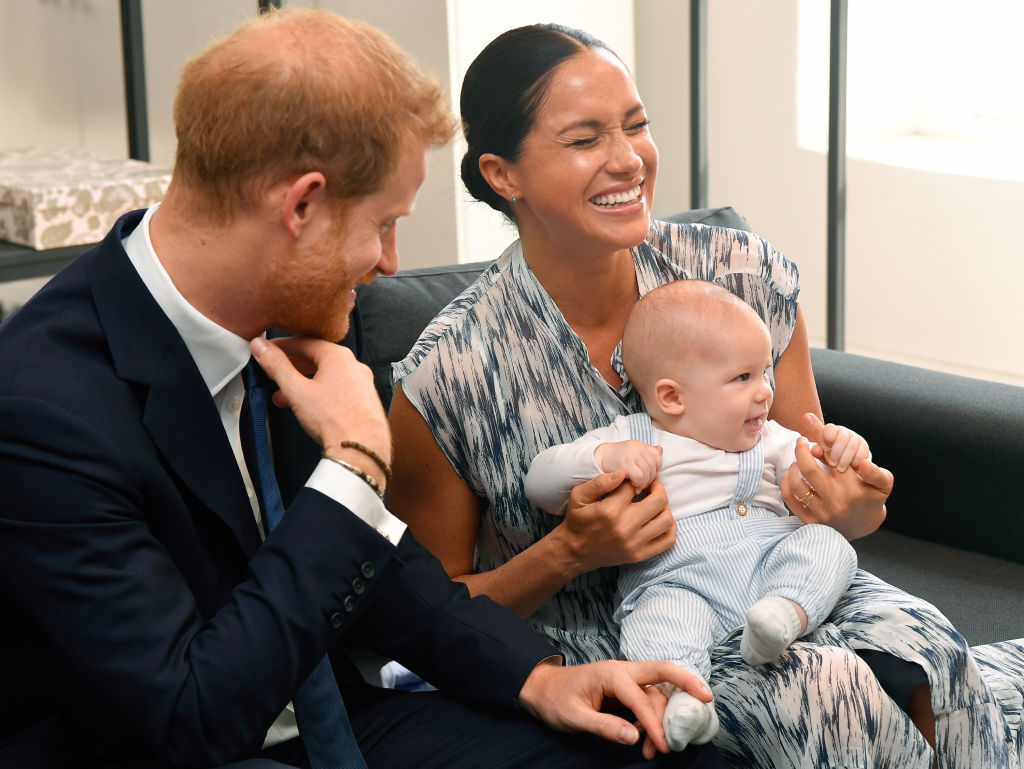 Prince Harry, Meghan Markle, and Archie Mountbatten-Windsor