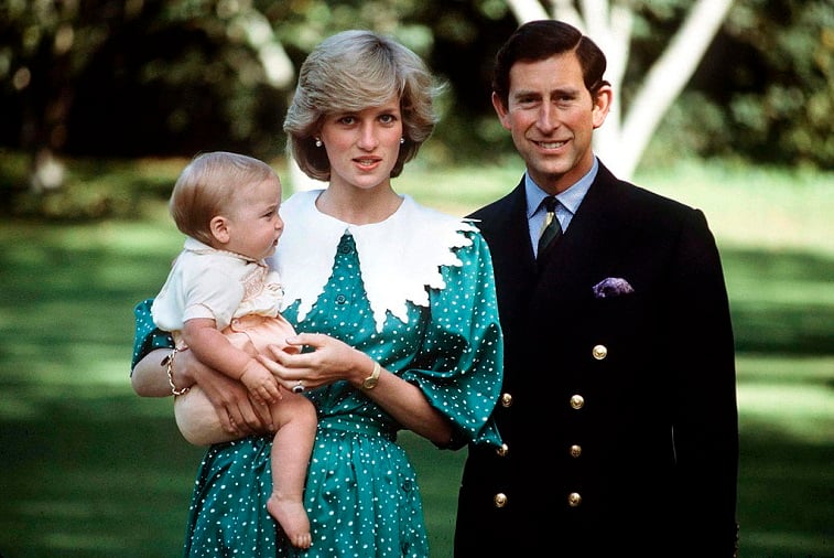 Prince Charles, Princess Diana, and Prince William