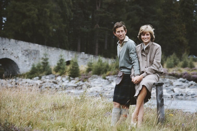 Prince Charles and Princess Diana at Balmoral