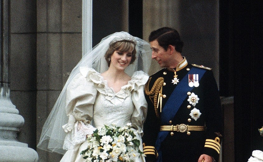 Princess Diana and Prince Charles' wedding day