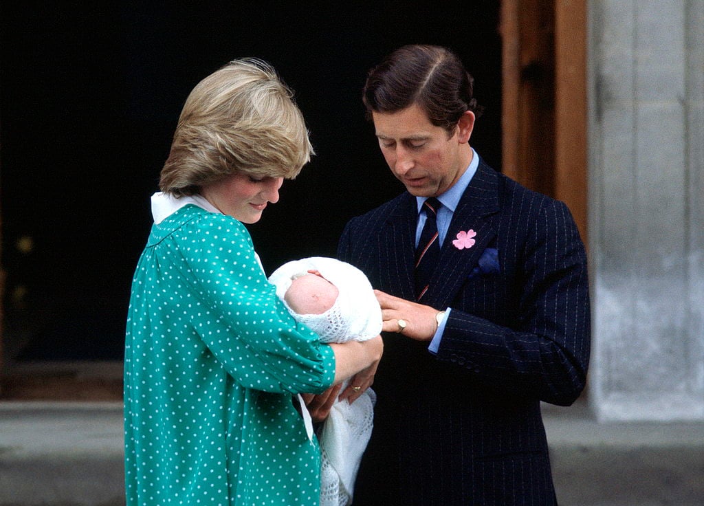 Princess Diana and Prince Charles with Prince William