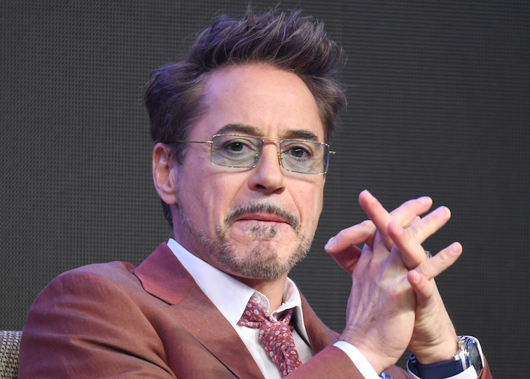 Robert Downey Jr. speaks onstage