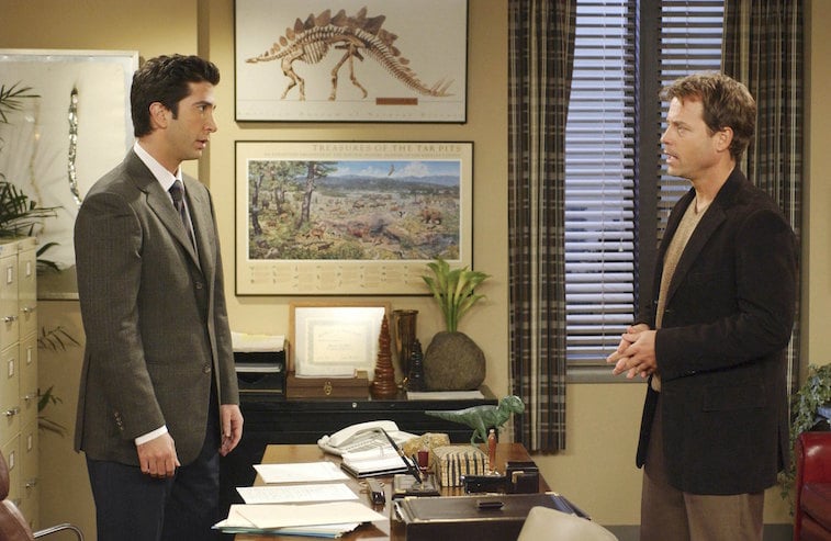 David Schwimmer and Greg Kinnear on Friends