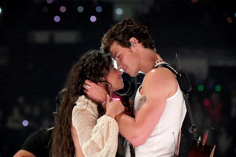 Camila Cabello and Shawn Mendes at an award show