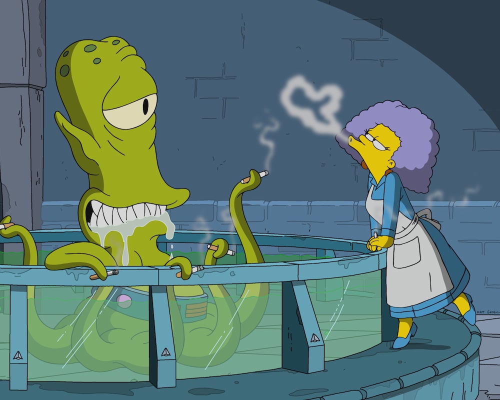 The Simpsons Shape of Water spoof