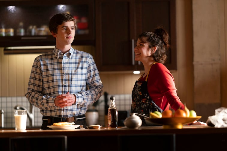 Freddie Highmore and Paige Spara on The Good Doctor