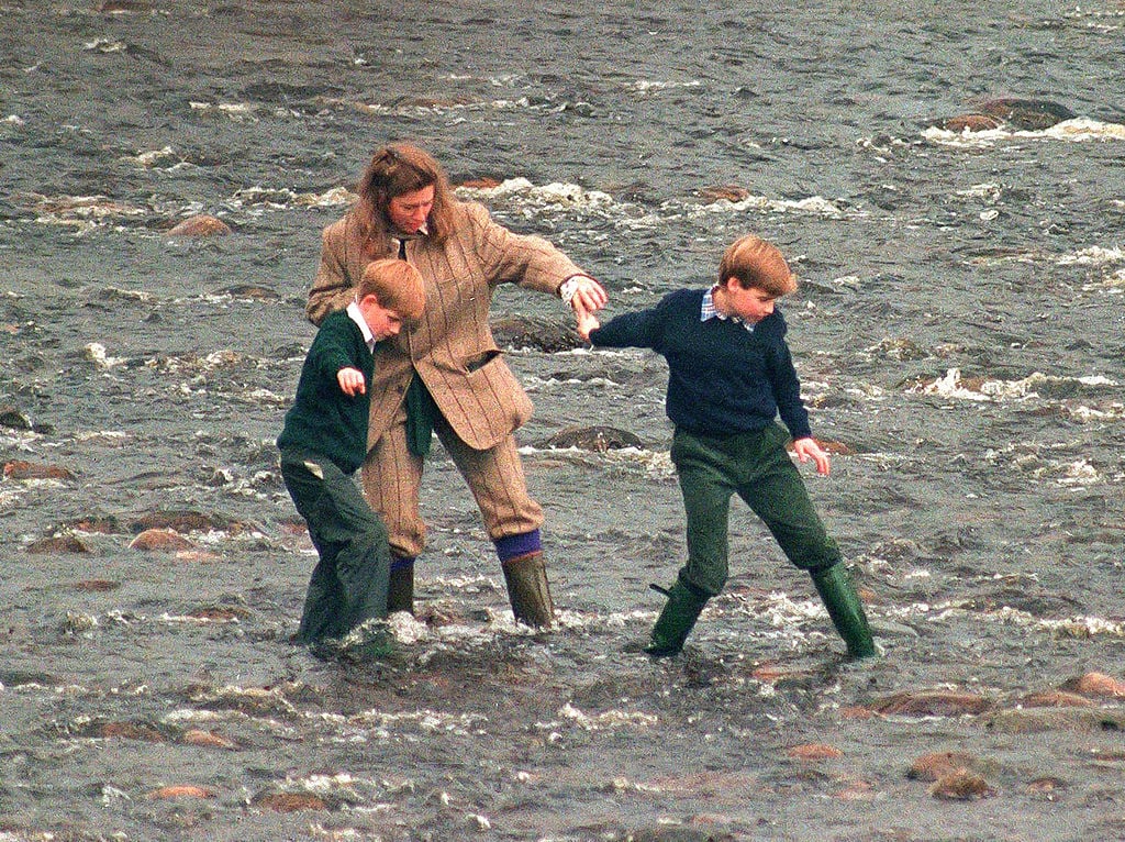 Tiggy, Prince William, and Prince Harry